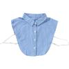Formal Stripes Detachable Lapel Fake Collar for Women Button Down False Collar Female Removable Half Shirt Blouse Decor