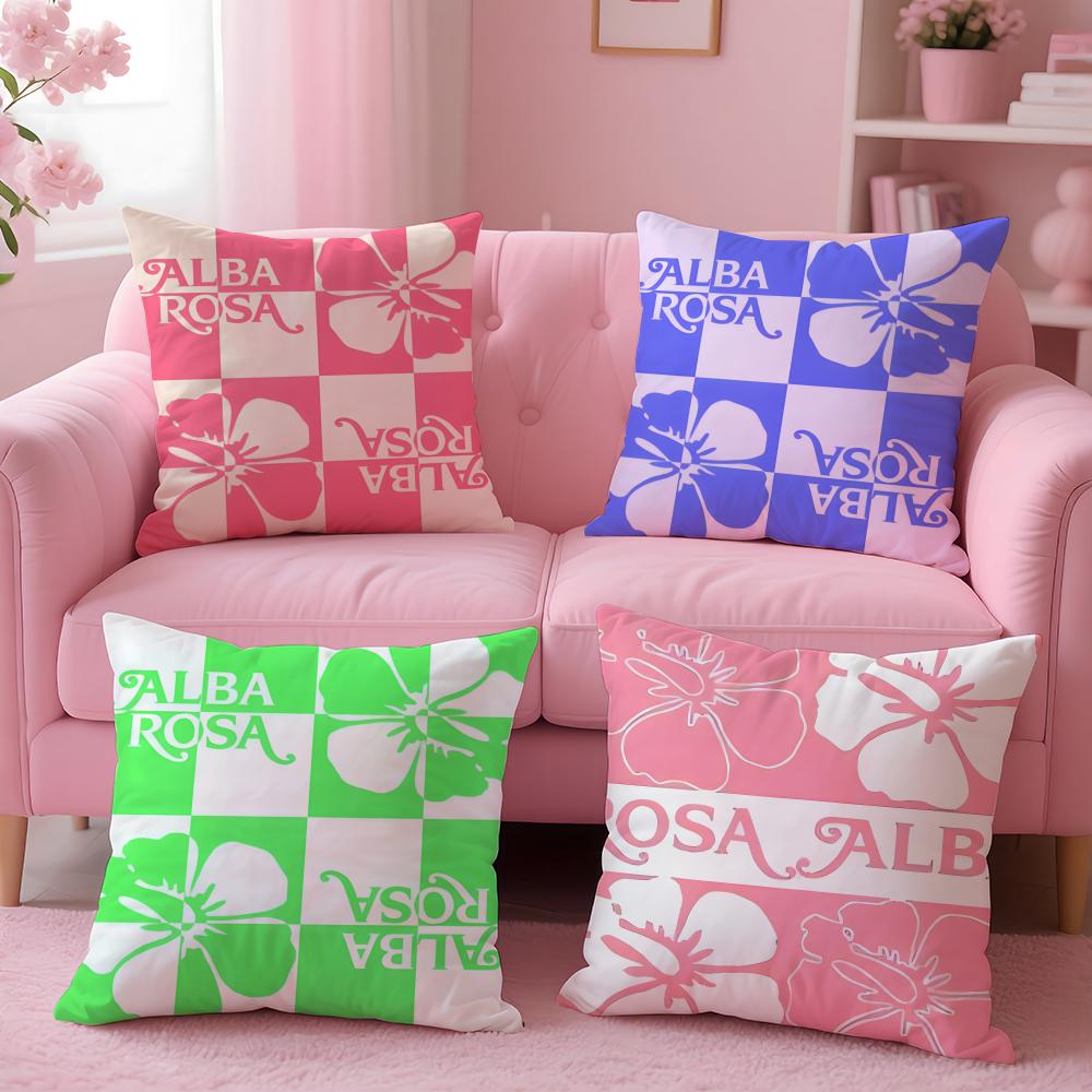 Popular AAlba Rosaead Cushion Cover Comfortable Durable Pillow Cover MultiScene for Home Office Car Sofa