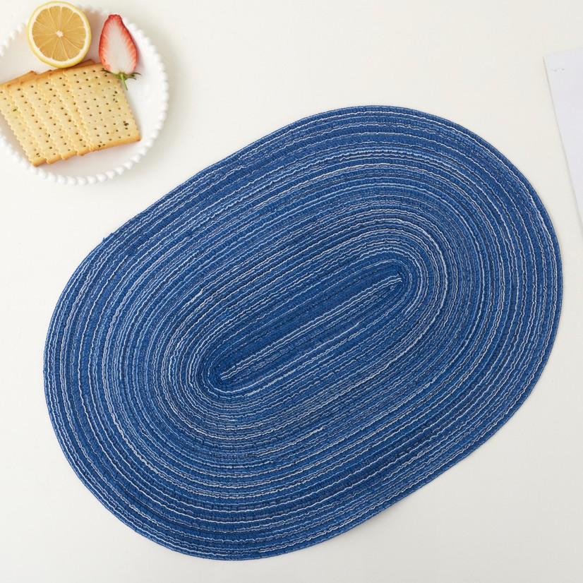 Washable Heat Resistant Pad Hand-woven Braided Table Place Mats  for Dining Table