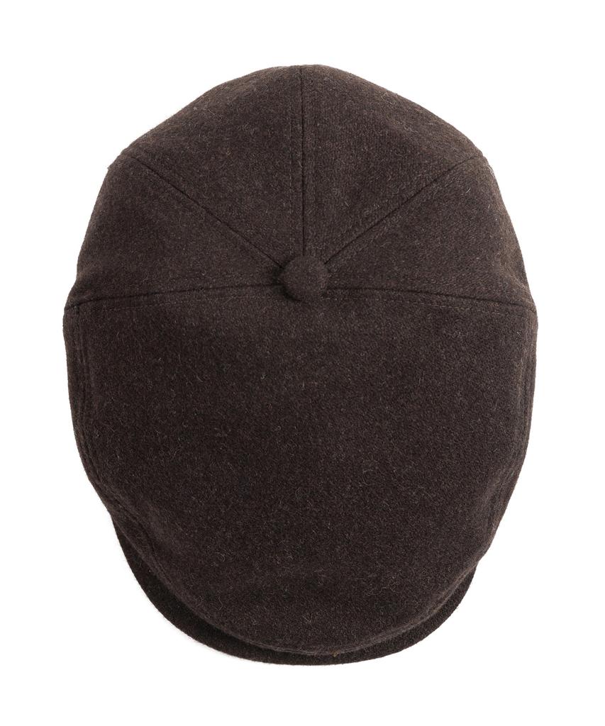 Waildeubeuligseu Melton Wool Hunting Cap (Dark Brown)