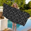 Mode B-Bandanna Microvezel Deken Sneldrogende Strandlakens Oversized Bedrukking Super Absorberend Zwembad Deken
