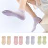 5Pairs Sweat-Absorbent Anti-Slip Fitness Socks Simple Short Tube Socks Yoga Socks Women  Women