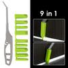 Glass Glue Angle Scraper 9 In 1 Sealant Spreader Finishing Tool Kit For Window Ceramics Tile Kitchen Sink Shower Tile Joint Set