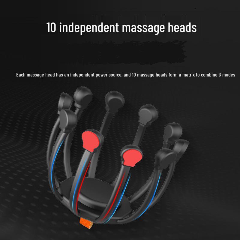 Elektrische Oktopus Kopfmassagegerät zur Linderung von Kopfschmerzen und zur Entspannung
