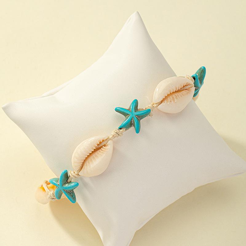 

Women s Bohemian Shell & Starfish Beaded Bracelet - Summer Fashion Hand Jewelry