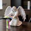 Office Pen Holder Angel for Desk 3D Printed Statue Pencil Display Living Room Decor Stand Decorative Organizer Home Bedroom Desktop