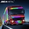 SEAMETAL 24V LED intermitent RGB Camion Lumină ambientală Bara de protecție de acoperiș Lampă de ușă Bandă de lampă decorativă Camion Lumini de avertizare pentru mașini Decorare
