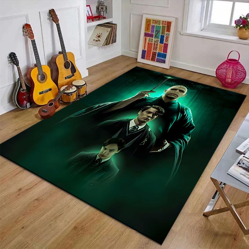 1pc Hogwarts5 Design Printed Area Rug Carpet for Bedroom Living Room Home Decor Rugs Mat Non Slip Mat Rug for Bedside
