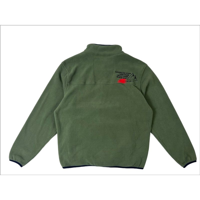 and American Single Men Spring & Fall Polar Fleece Pullover Sweatshirt American Casual Pure Color Couple Stand Collar Japanese-Style Retro Outwear