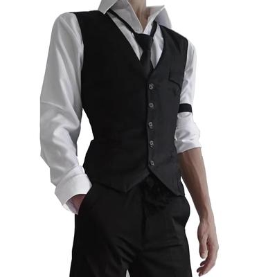 AOTYP Anime Cosplay Vest Tie with and Perfect for and and Noble Size 3XL Men's Uniform, 6-Piece Set, Suit, Buckle, Pants, Christmas, Halloween,