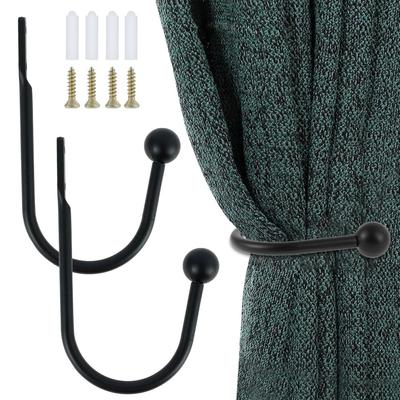 2 szt. Materiał ze stopu aluminium Ze stali nierdzewnej Hak do ściany osłonowej Hak w kształcie litery U Stały hak do zasłony