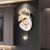 Horloge Murale de Salon Design de Luxe Créativité Horloge Numérique LED Restaurant Silencieuse Horloge à Quartz Couloir Montre Murale Décoration de Maison