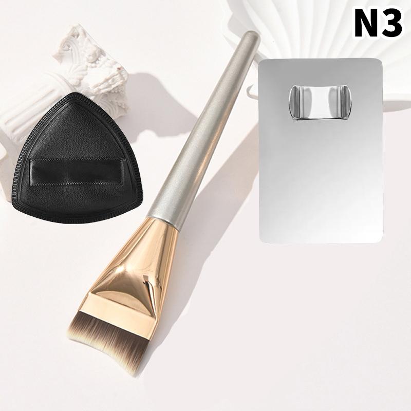 Kątowy Pędzel do Podkładu Kosmetyczny Zestaw Palet do Makijażu Krem do Podkładu Narzędzie do Mieszania Nail Art Makijaż Kosmetyczny Zestawy Narzędzi do Makijażu