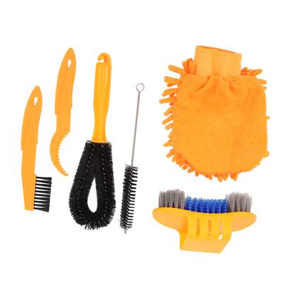 Zestaw Narzędzi do Czyszczenia Roweru Nylonowa Szczotka do Czyszczenia Łańcucha Rowerowego i Kątowa Szczotka do Czyszczenia Zębatek do Konserwacji Roweru Górskiego i Szosowego