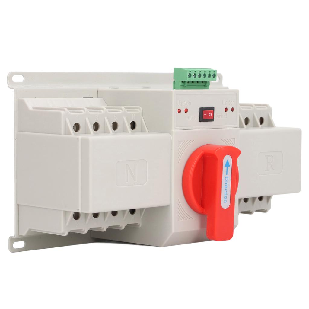 Dual Power Automatic Transfer Switch 400V 4P ATS CB Type Mini Changeover for Household PV