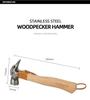 Multi-Function Outdoor Camping Hammer: Stainless Steel & Brass Woodpecker Design for Tent Canopy Nails