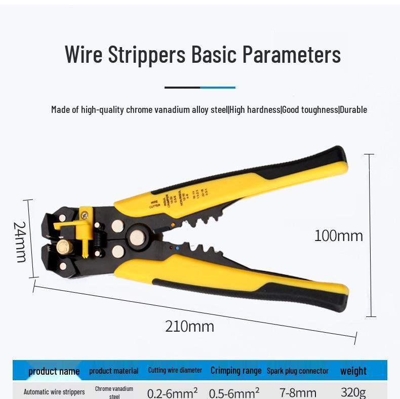 Multi-functional Automatic Wire Stripper & Crimping Pliers Tool