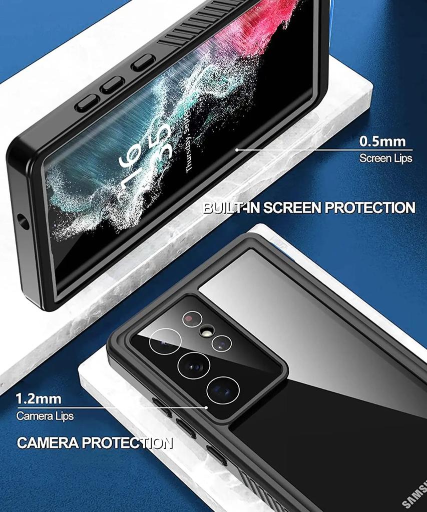 For Samsung S25 Edge S24 S23 Ultra S24 Plus S21 S20 FE IP68 Underwater Waterproof Case Shockproof Dustproof Protection Cover