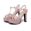 Fashion Summer New Women High Heel Sandals Open Toe Bandage Crossstrap Sandals