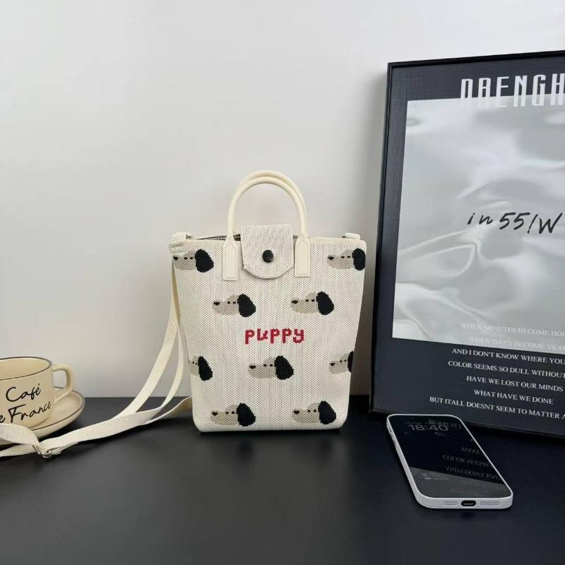 New knitted mobile phone bag, high-end handbag, women's messenger bag, adjustable versatile, convenient and large-capacity bag