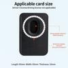 Single Ring Magnetic Card Holder for iPhone 12-16 Series PU Leather Slim Attachment