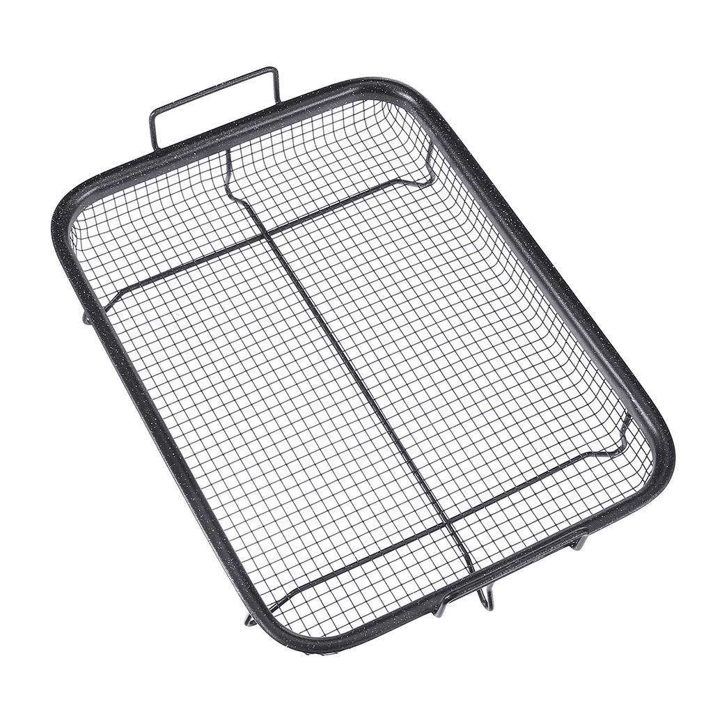 Non-stick Chips Basket Baking Dish Grill Mesh Kitchen Tools Black Stainless steel Copper Baking Tray Oil Frying Baking Pan