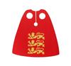 Medieval Army Empire Flag and Flagpole Set - Knight Building Blocks with Cloak and Weapon Bricks