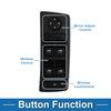 Power Window Switch No.61316962506 Window Control Switch for BMW X5 2000-2006 Black