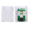 2Pcs RJ45 Surface Mount Box Cat6 Single Port Desktop Information Network Junction Boxes