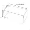 Acrylic UShaped Display Shelf, Transparent Desktop Organizer, MultiPurpose Storage Rack
