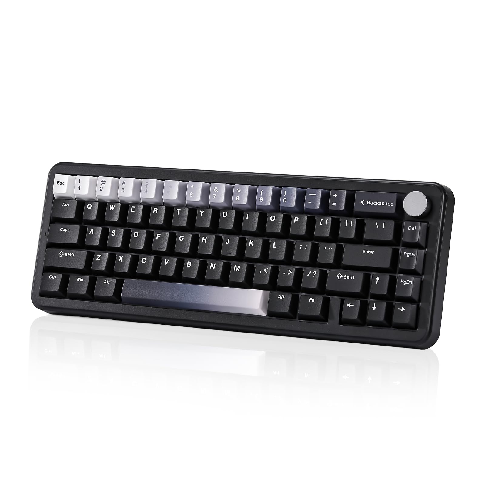 

YUNZII B68 Wireless Mechanical Gaming Gasket RGB for Technical Standards Compliance Certified Cocoa Cream V2 65% Keyboard, BT5.0/2.4GHz/Wired, чорний