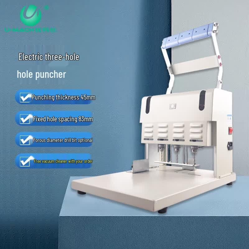 Youmaishi U-DX300 Electric 3-Hole Heavy-Duty Paper Punch CN plug (adapter included)