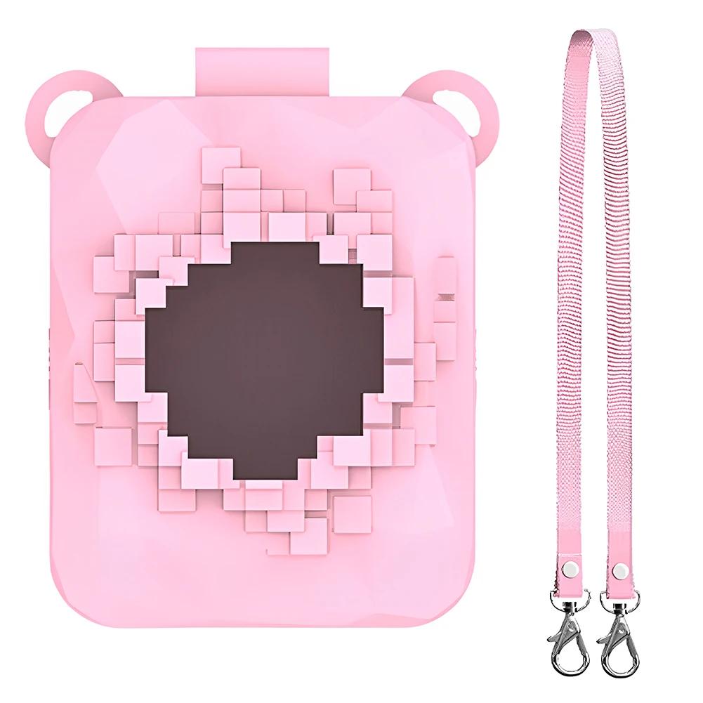 Silicone Case Washable Protective Cover with Lanyard Silicone Protective Case for Bitzee Magicals Interactive Toy Digital Pet