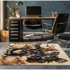 Cute Chihuahua Dog Print Crystal Velvet Rug For Gamer Room Pet Lover Home Decor Soft Anti Slip Floor Mat Animal Themed Carpet