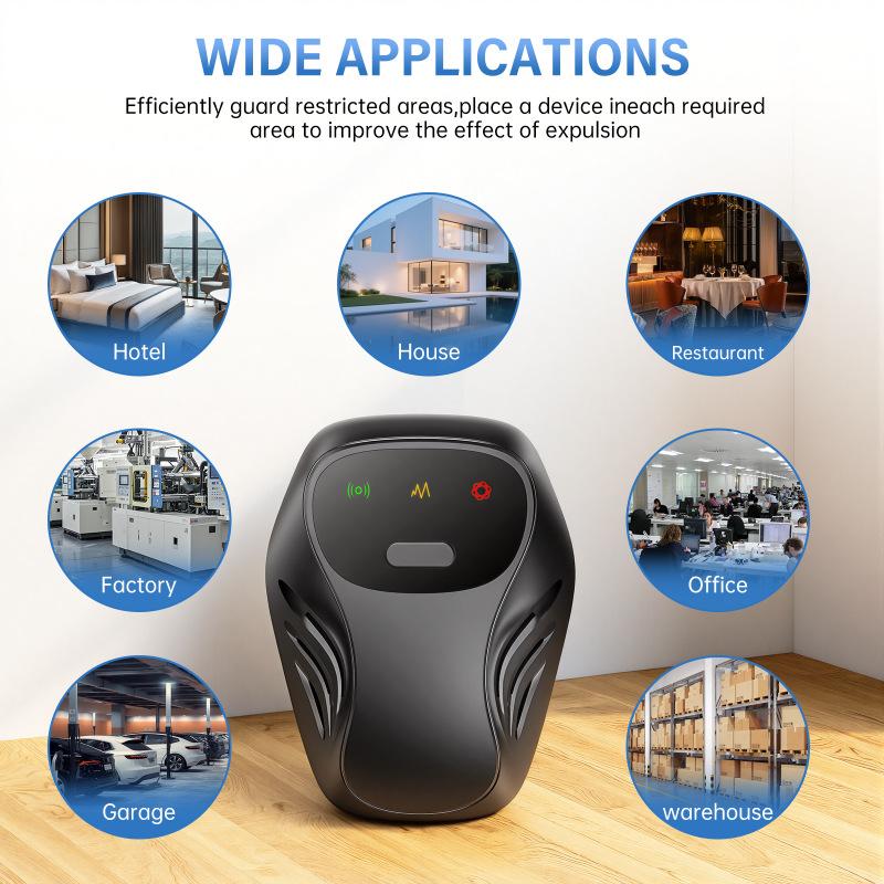 Ultrasonic Pest Repeller Plug In Dual Speakers Electronic Rodent Insect Control Silent NonToxic Device for Bedroom Office Pet Friendly
