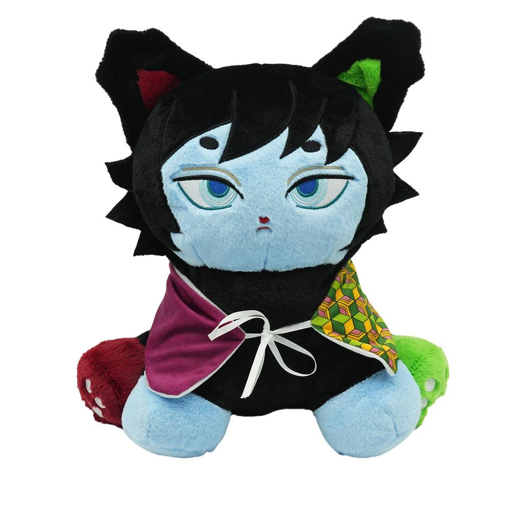 Demon Slayer Giyu Tomioka Water Hashira Cat Plush Doll