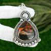925 Silver Conglomerate Jasper Gemstone Engagement New Bezel Pendant Jewelry