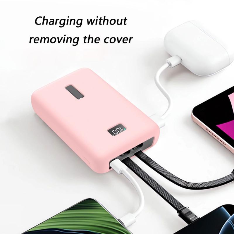 Super Slim Silicone Protector For 30W Mobile Power Precise Cutout Anti Slip Grip Ideal For Daily Commute