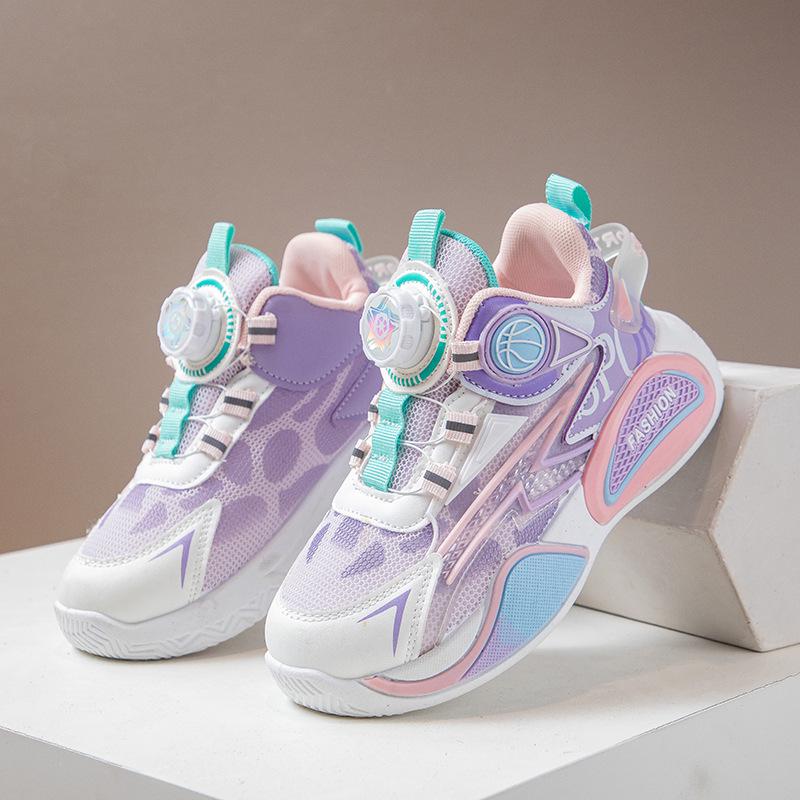 2025 Autumn/Winter Kids' Basketball & Running Shoes - Soft Sole, Breathable, Casual Sneakers for Boys & Girls