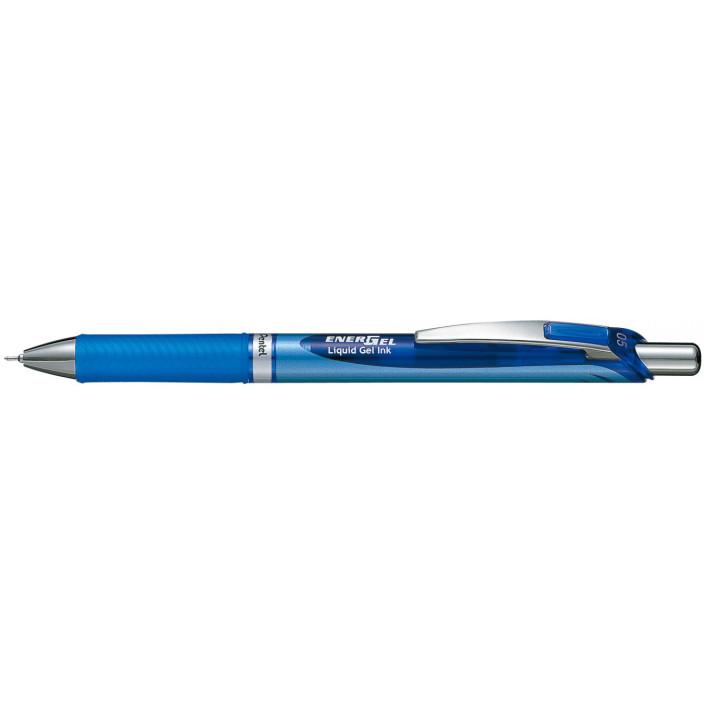 Pentel Energel Automatic Rollerball Pen Blue Bln75-C