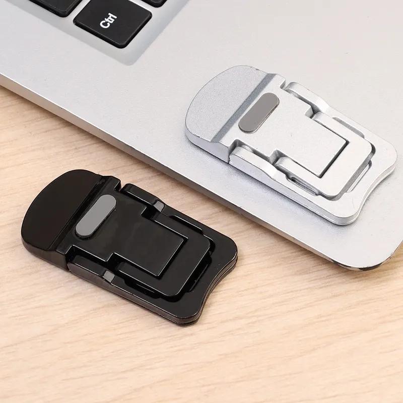 Metal Foldable Laptop Stand Non-slip Base Bracket Support for Macbook Pro Air PC Laptop Adjustable Mini Invisible Cooling Feet