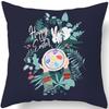 New Easter Decorative Pillowcase Happy Bunny Egg Print Pillowcase Living Room Sofa Cushion Cover Room Home Decoration