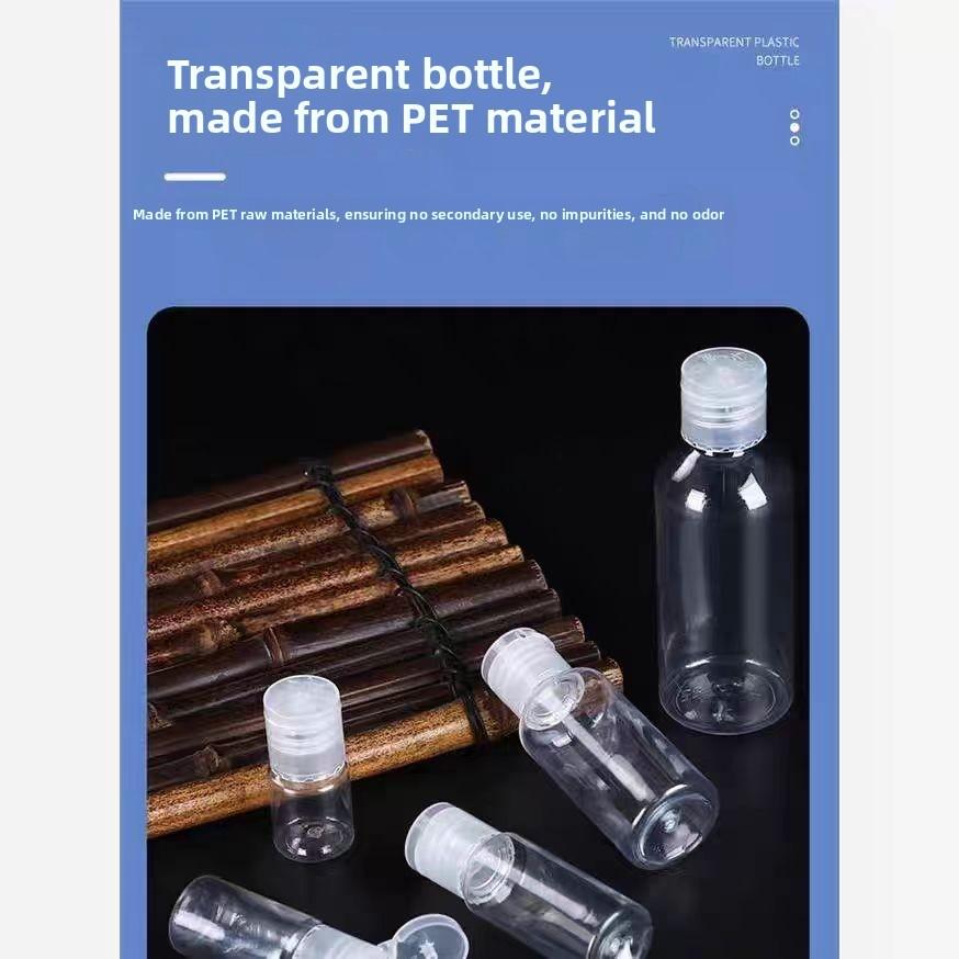 Plastic Cosmetic Bottles With Flip Butterfly Cap For Travel And Storage