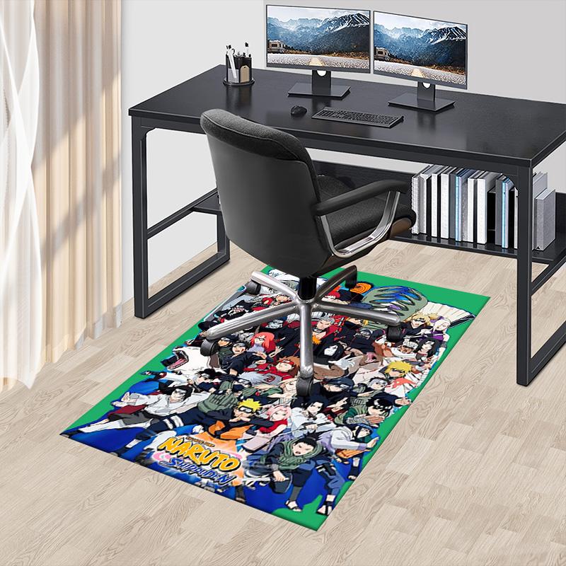 1pc Naruto Akatsuki Members Carpet for Playroom Bedroom Living Room Sofa Home Decor,kids Game Area Rug Non-slip Floor Mat Y723107