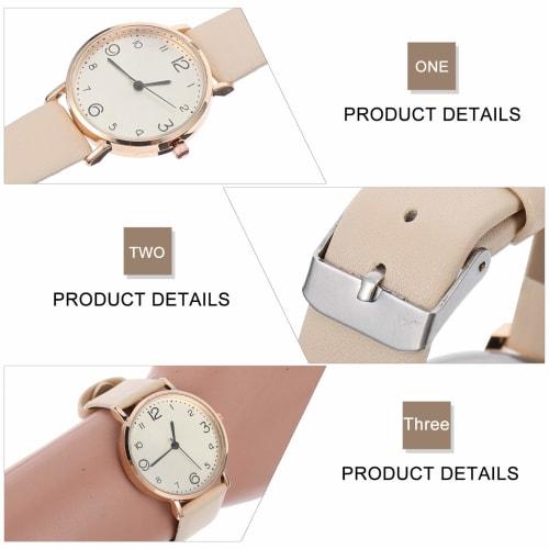 POPETPOP Kids' Watch, Student Watch, Children's Watch, Women's, Waterproof, Leather Strap, Girls, Students