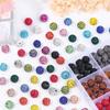 240pcs 24 Colors Rhinestone Beads for Crafts, Sparkle Round Clay Beads Crystal Disco Ball Clay Rhinestone Beads for DIY Jewelry Making Bracelet