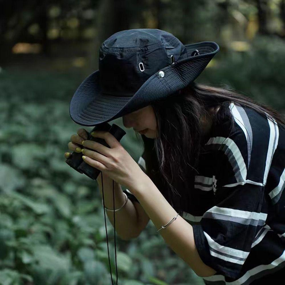 Waterproof Bucket Hat Wide Brim Mountaineering Caps Fashion Fisherman Hat  Outdoor