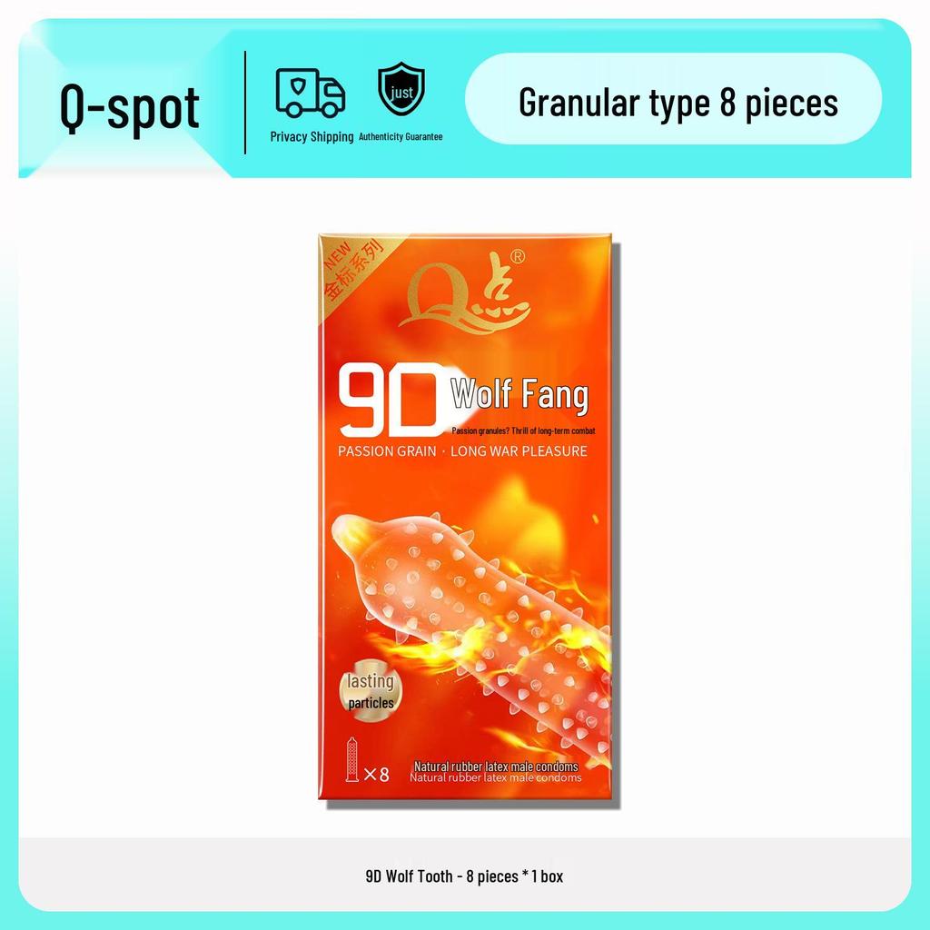 Q Point Ultra-Thin Lubricated Condoms - 10 Count Moisturizing & Safe for Adult Family Planning