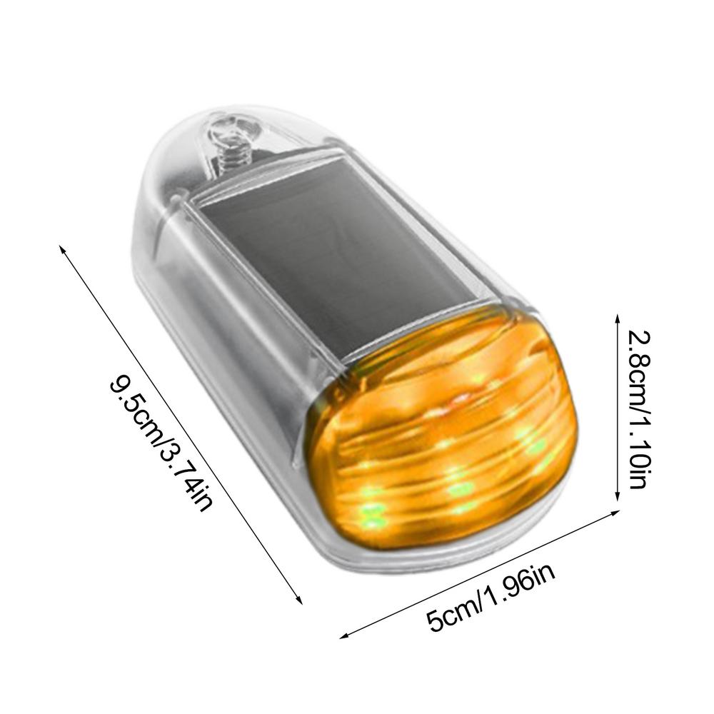 Wireless Cab Lights For Truck 12-LED No Drill Car Cab Lights Waterproof Solar Power Cab Marker Lights Adhesive Most Cars RVs