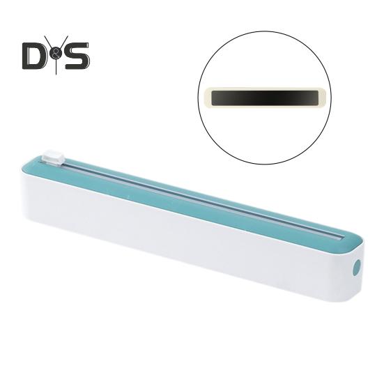 Frischhaltefolienspender mit Schiebeschneider, 2-in-1-Halter für Frischhaltefolie aus Alufolie für die Küche, innovativer Frischhaltefolienschneider und -spender für das Restaurant zu Hause